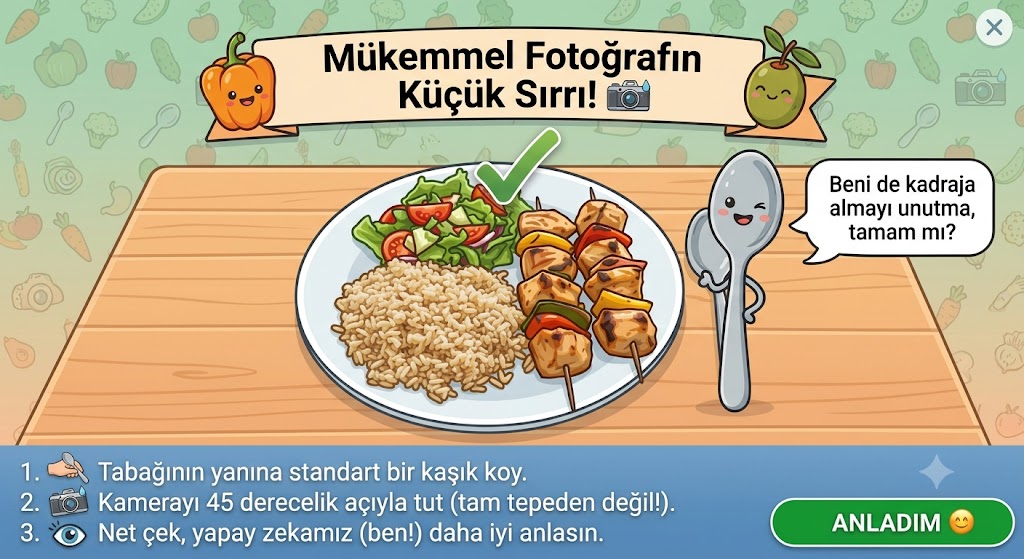 Yapay Zeka Yemek Taraması İpucu 1